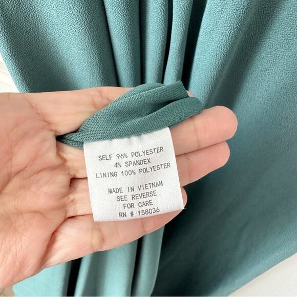 NWT Birdy Grey Dev Crepe Chiffon Maxi Dress in Sea Glass sz XL - Picture 8 of 8